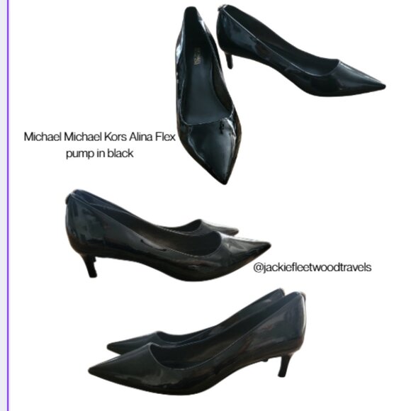 MICHAEL Michael Kors Shoes - Michael Michael Kors Alina Flex pump in black patent leather.